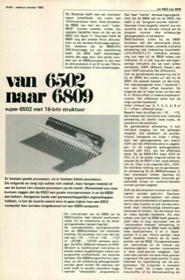 van 6502 naar 6809 - super-6502 met 16-bits struktuur