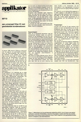 de MF 10 - een universeel filter-IC met geschakelde kondensatoren