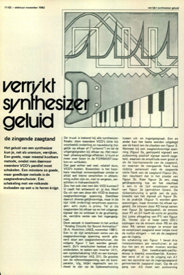 verrijkt synthesizer geluid - de zingende zaagtand