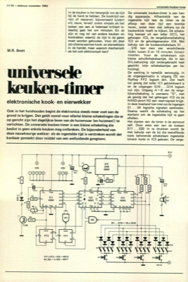 universele keuken-timer - elektronische kook- en eierwekker