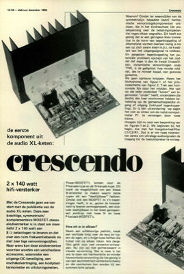 crescendo - 2 x 140 watt hifi-versterker