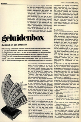 geluidenbox - duizend-en-een effekten