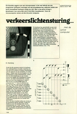 verkeerslichtensturing… - …met de junior computer