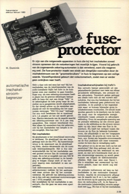 fuse-protector - automatische inschakelstroombegrenzer