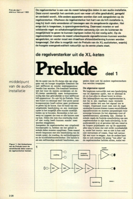 Prelude (1) - middelpunt van de audio-installatie