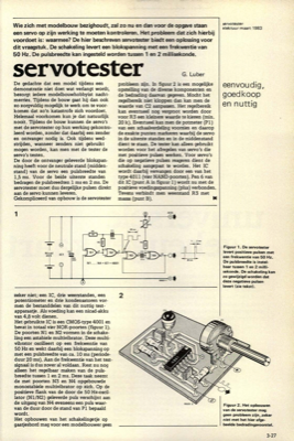 servotester - eenvoudig, goedkoop en nuttig