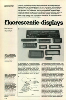 fluorescentie-displays - helder en duidelijk