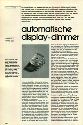 automatische display-dimmer - konstant kontrast
