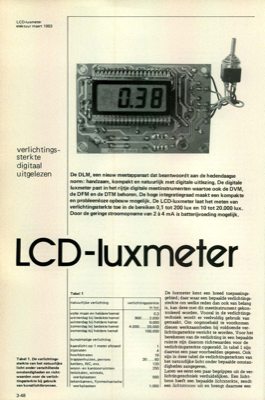 LCD-luxmeter - verlichtingssterkte digitaal uitgelezen