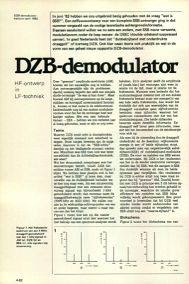 DZB-demodulator - HF-ontwerp in LF-techniek