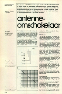 antenne-omschakelaar - simpel en zonder verliezen