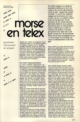 morse en telex - goochelen met punten en strepen