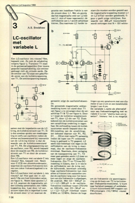 LC-oscillator met variabele L