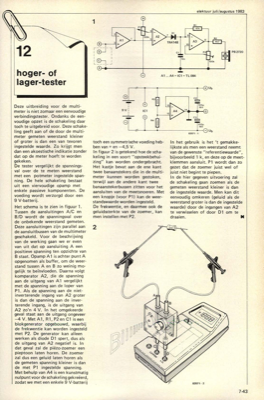 hoger- of lager-testen