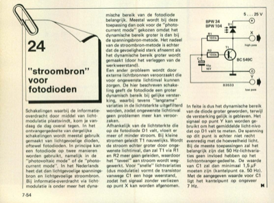 ""stroombron"" voor fotodioden