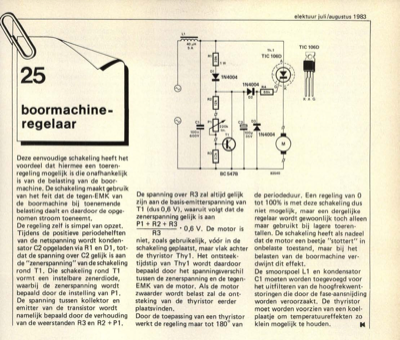 boormachineregelaar