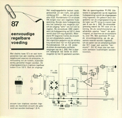 eenvoudige regelbare voeding