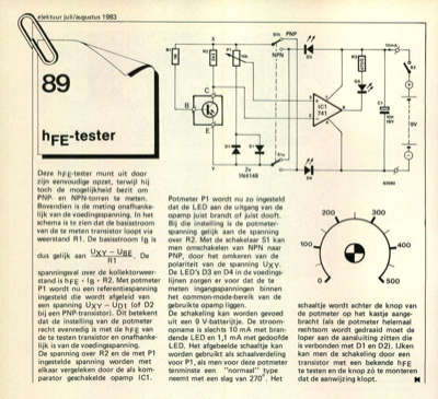 hFE-tester