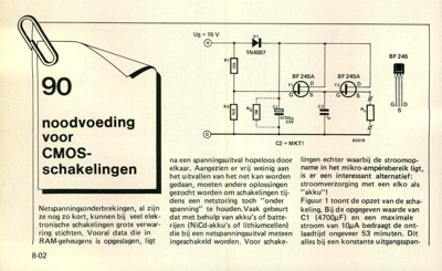 noodvoeding voor CMOS-schakelingen