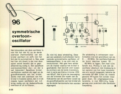 symmetrische overtoonoscillator