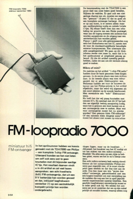 FM-loopradio 7000 - miniatuur hifi FM-ontvanger
