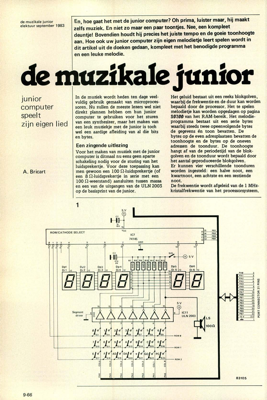 de muzikale junior - junior computer speelt zijn eigen lied