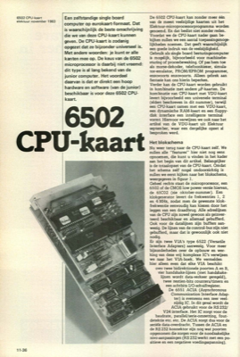 6502 CPU-kaart