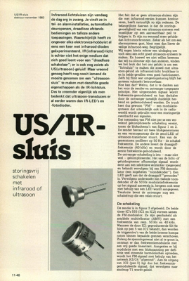 US/IR-sluis - storingsvrij schakelen met infrarood of ultrasoon