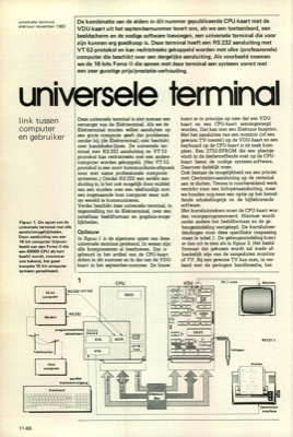 universele terminal - link tussen computer en gebruiker