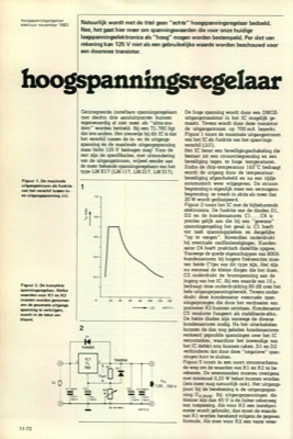 hoogspanningsregelaar