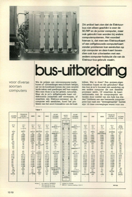 bus-uitbreiding - voor diverse soorten computers