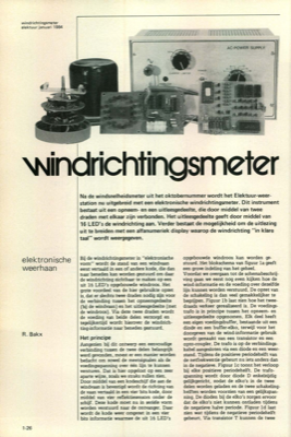 windrichtingsmeter - elektronische weerhaan