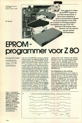 EPROM-programmer voor Z 80 - programmeerschakeling voor 2716-EPROM's
