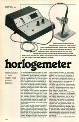 horlogemeter - mechanische tikkers meten met kwartsprecisie