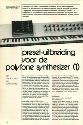 preset-uitbreiding voor de polyfone synthesizer (1) - een klankhoorn des overvloeds