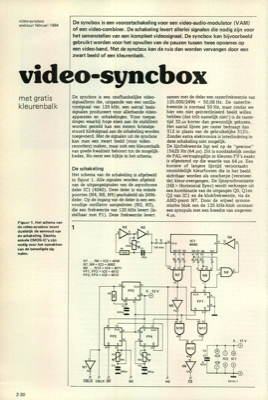 video-syncbox - met gratis kleurenbalk