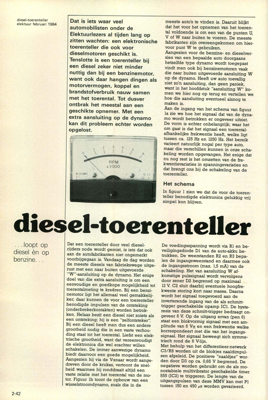 diesel-toerenteller - …loopt op diesel èn op benzine…