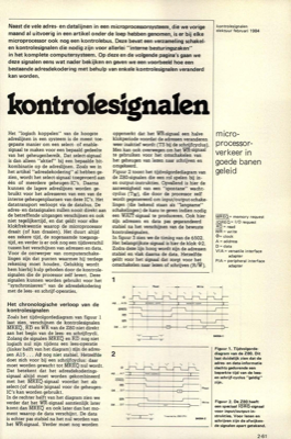 kontrolesignalen - microprocessorverkeer in goede banen geleid