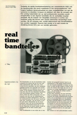 real time bandteller - taperecorders bij de tijd