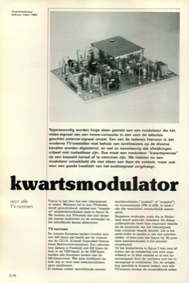 kwartsmodulator - voor alle TV-normen