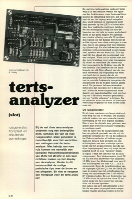 terts-analyzer (3) - ruisgenerator, frontplaat en afsluitende opmerkingen