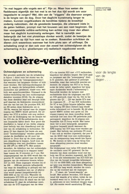 volière-verlichting - voor de lengte van de dagen