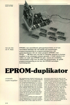 EPROM-duplikator - universele copier/vergelijker