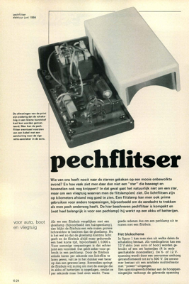 pechflitser - voor auto, boot en vliegtuig