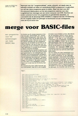 merge voor BASIC-files - een programma voor het samenvoegen van twee BASIC-files