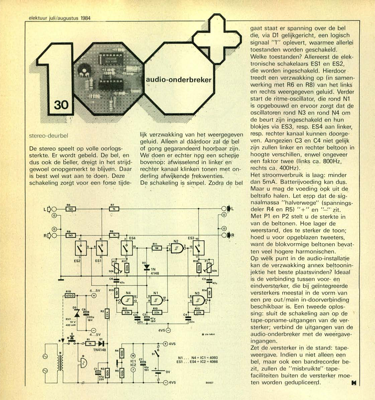 audio-onderbreker - stereo-deurbel