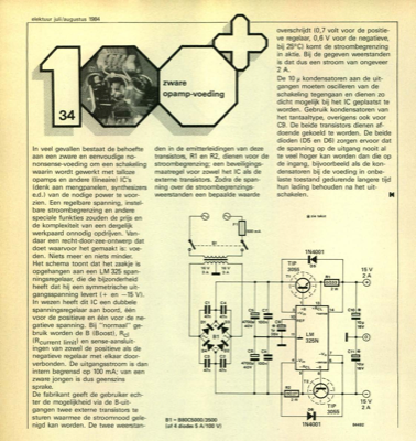 zware opamp-voeding