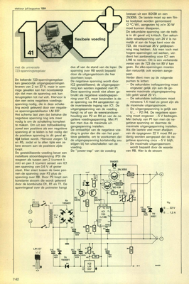 flexibele voeding - met de universele 723-spanningsregelaar