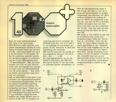 lineaire optocoupler