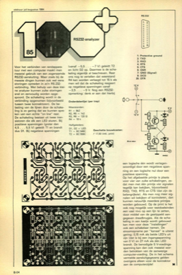 RS 232-analyzer